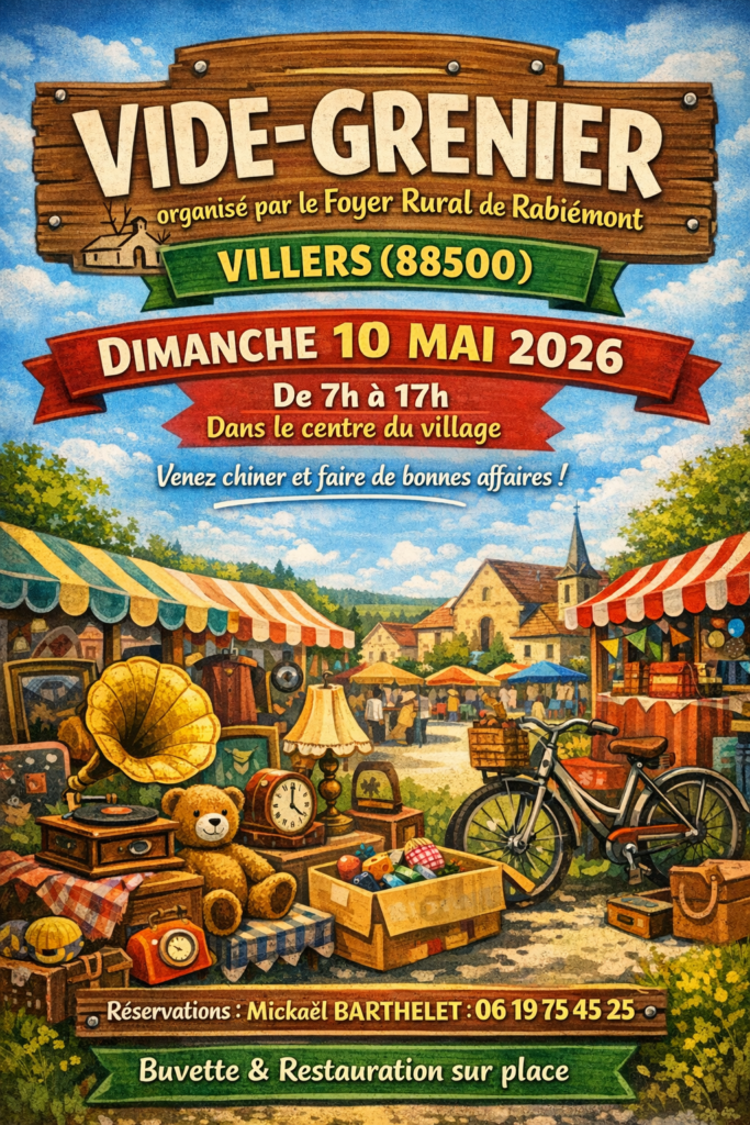 Vide grenier à VILLERS
